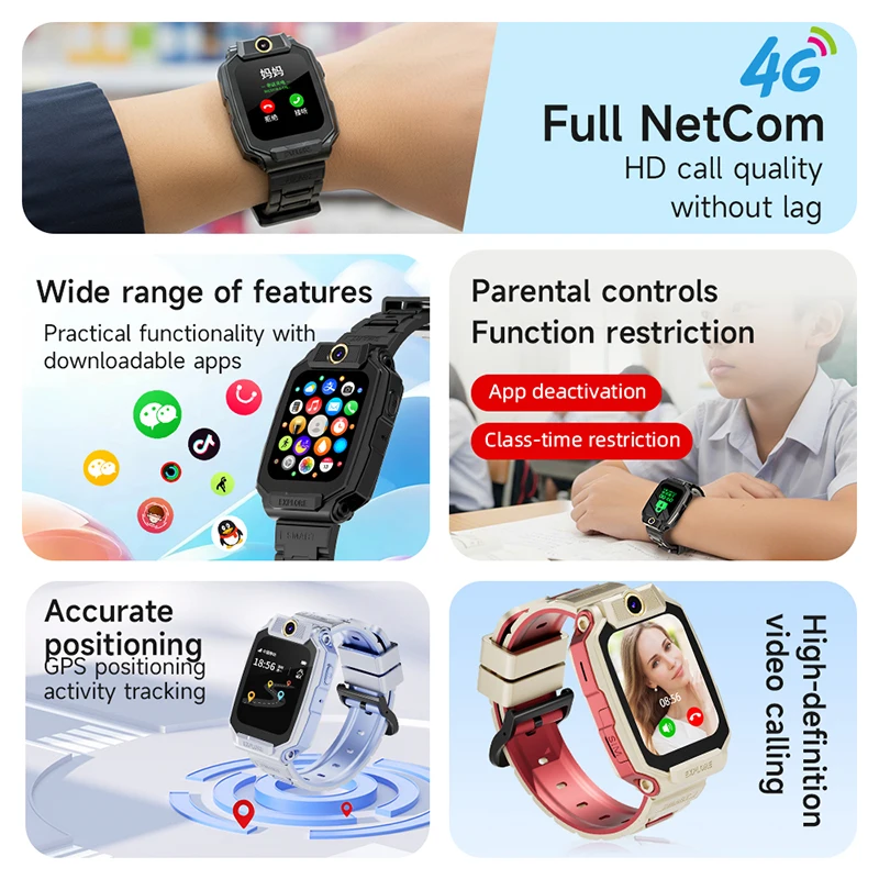4G Kids Smart Phone Watch GPS  - огляд і ціна Smartwatch Watches For Kids With Gps