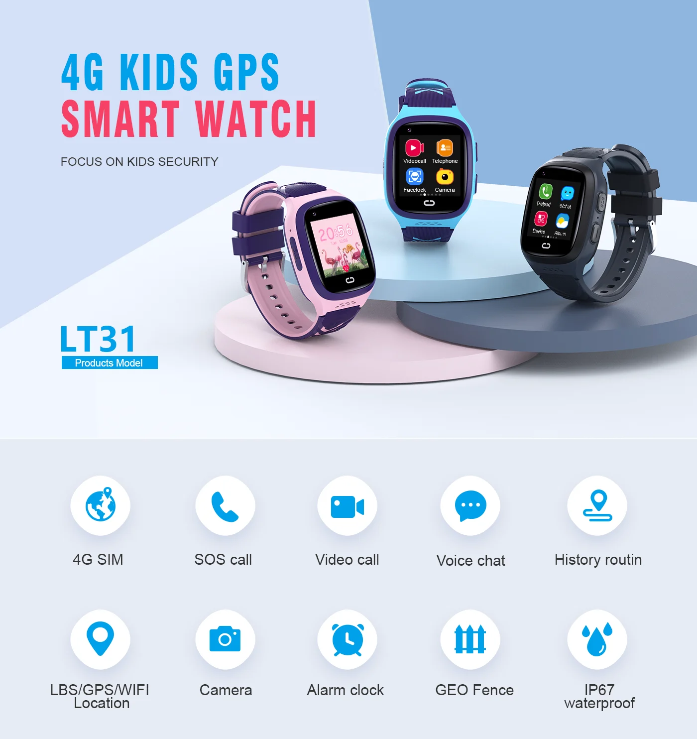 4G Kids Smartwatch SOS Waterpr - огляд і ціна Smartwatch Watches Price